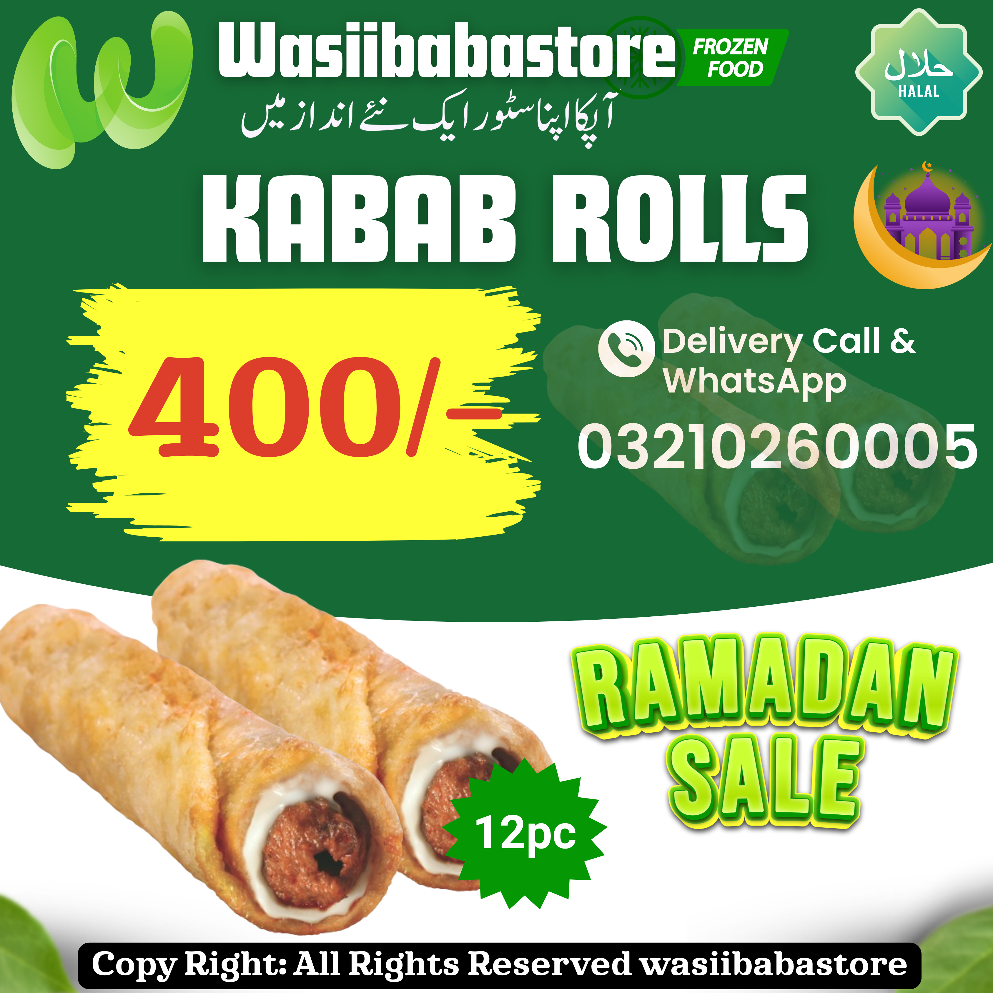 10 kabab roll